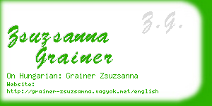 zsuzsanna grainer business card